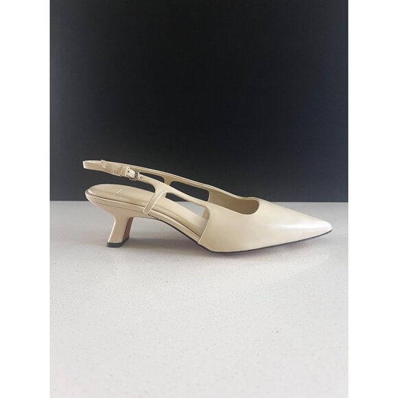 Vince Bianca Pump Cream leather heels size 7 NEW - Picture 8 of 9